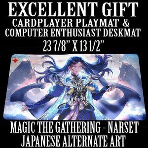 NEW Ultra PRO Magic Playmat War of the Spark Alternate Art Narset MTG 23.9x13.5"